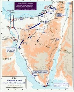 1956 Suez war - conquest of Sinai
